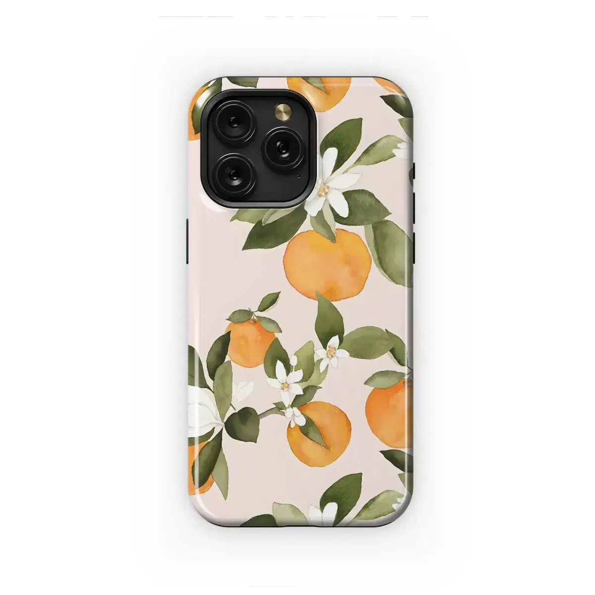 Orange Blossom Watercolor Pattern Phone Case iPhone Samsung Cover Pixel 5097 - Image 1