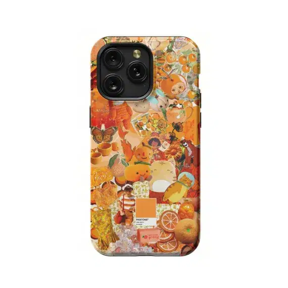 Oranges Summer Collage Phone Case iPhone Samsung Pixel & More #458 - Image 1