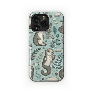 Otter Phone Case iPhone Samsung Cover Pixel 3695 - Image 1