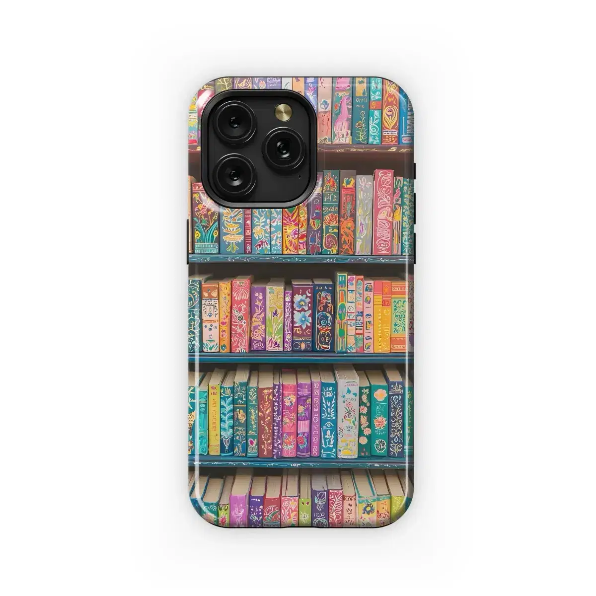 Painted Bookshelf of Stories.
 Phone Case iPhone Samsung Cover Pixel 5106 - Image 1