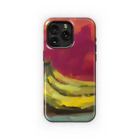 Painterly Banana Still Life Phone Case iPhone Samsung Cover Pixel 4841 - Image 1