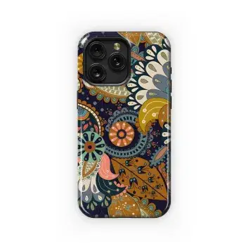 Paisley Floral Phone Case iPhone Samsung Cover Pixel 3807 - Image 1