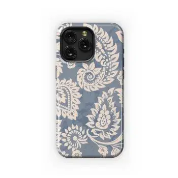 Paisley Ikat Embroidery Indian Aztec Phone Case iPhone Samsung Cover Pixel 2385 - Image 1
