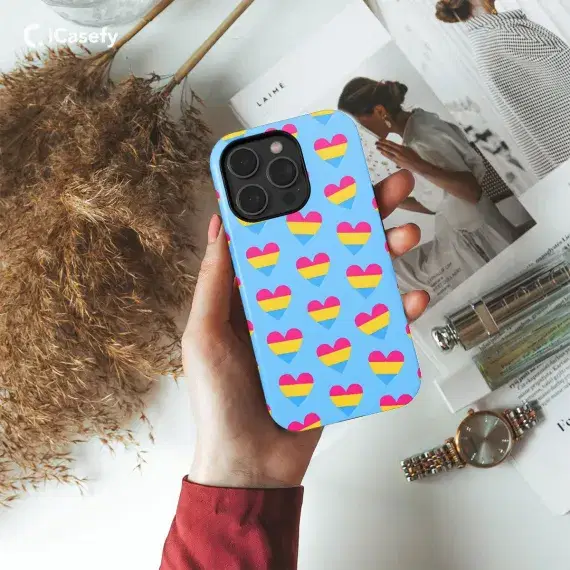 Pansexual LGBTQ Pride Flag Pansexuality Phone Case iPhone Samsung Pixel & More - Image 1