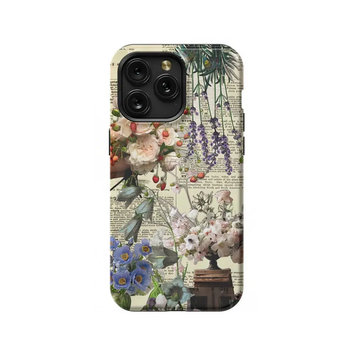 Paper Flower Collage Phone Case iPhone Samsung Pixel & More - Image 1