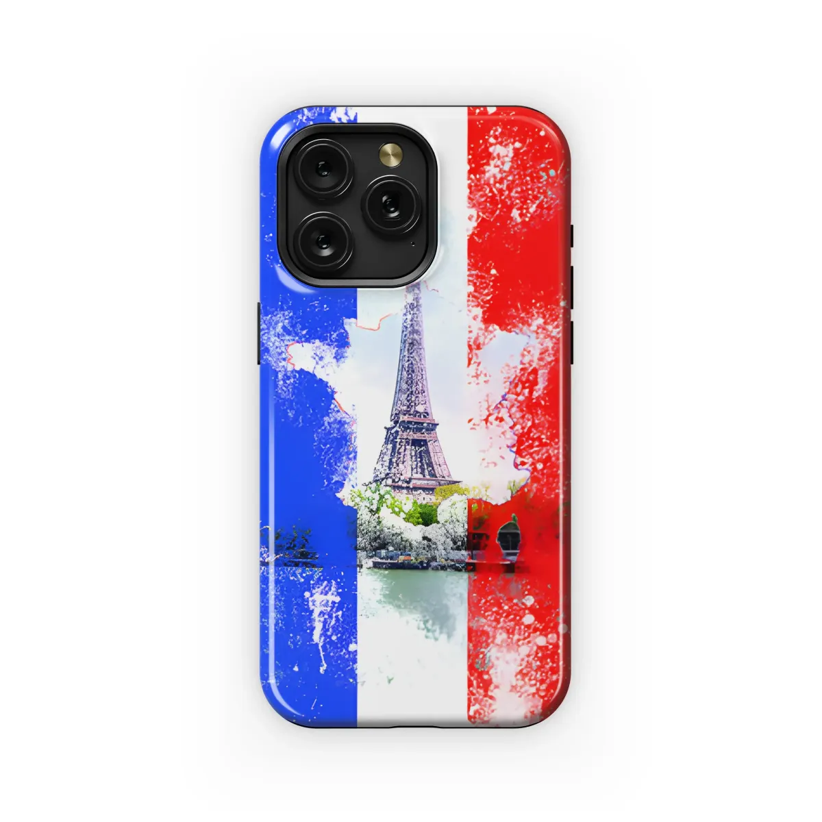 Paris France Artistic Flag Design
 Phone Case iPhone Samsung Cover Pixel 5756 - Image 1