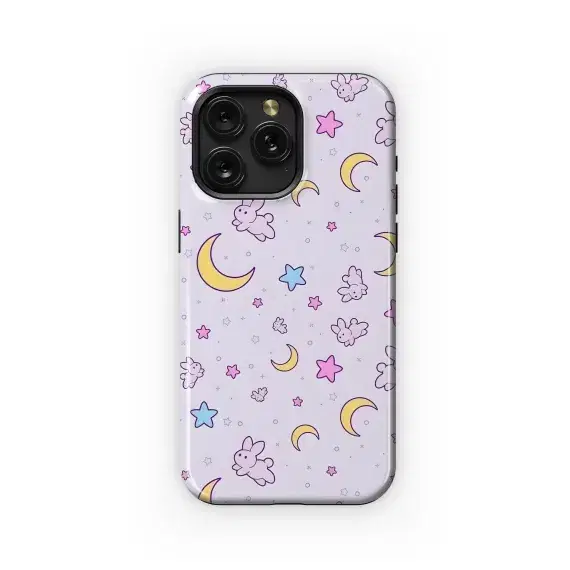 Pastel Bunny Moon Stars
 Phone Case iPhone Samsung Cover Pixel 5891 - Image 1