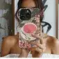 Pastel Floral Black Cat
 Phone Case iPhone Samsung Cover Pixel 4249 - Image 1