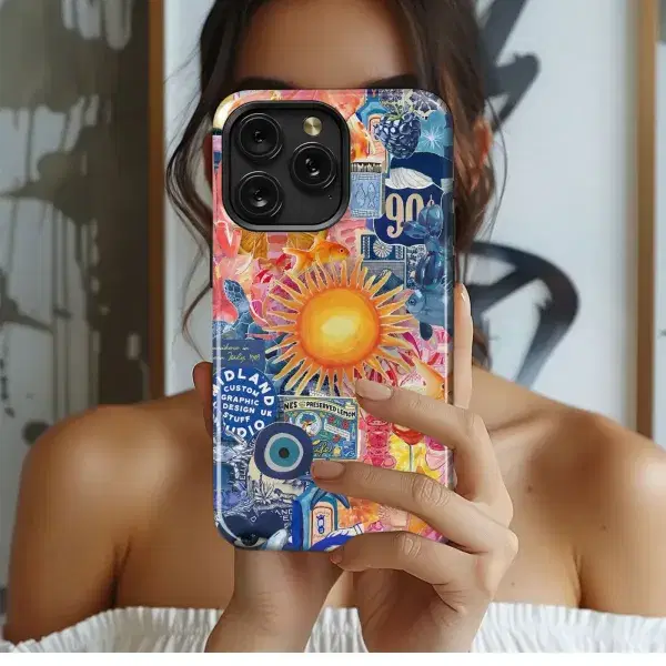 Pastel Floral Garden Party Phone Case iPhone Samsung Cover Pixel 4921 - Image 1