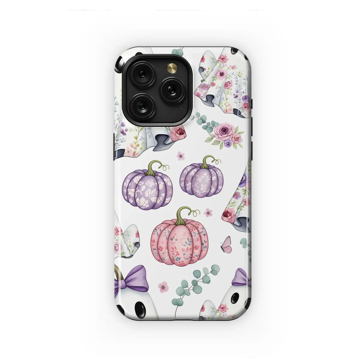 Pastel Floral Spooky Garden Friends Phone Case iPhone Samsung Cover Pixel 7695 - Image 1