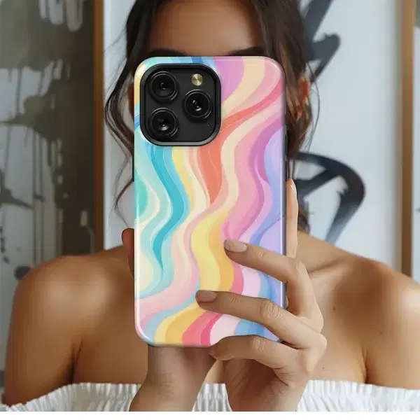 Pastel Wave Abstract
 Phone Case iPhone Samsung Cover Pixel 5697 - Image 1