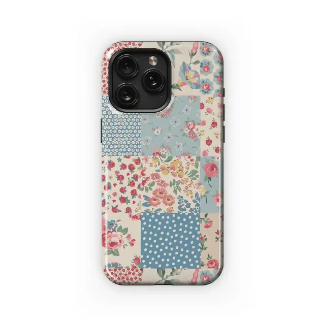 Patchwork Floral Delight
 Phone Case iPhone Samsung Cover Pixel 4478