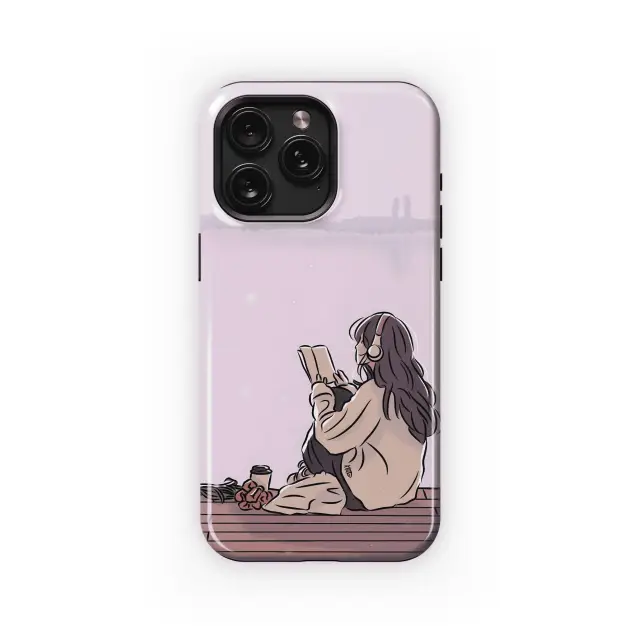 Peaceful Lakeside Reading
 Phone Case iPhone Samsung Cover Pixel 4590