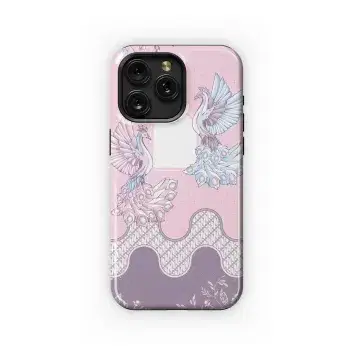 Peacock Batik Phone Case iPhone Samsung Cover Pixel 3834 - Image 1
