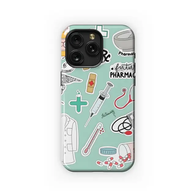 Pharmacy Life Stickers Phone Case iPhone Samsung Cover Pixel 4927