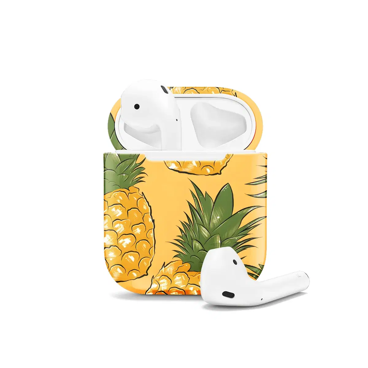 Pineapple Spring AirPods Case AirPods Pro AirPods Pro 2 AirPods 3 AirPods 2 Glossy 1486 - Image 1