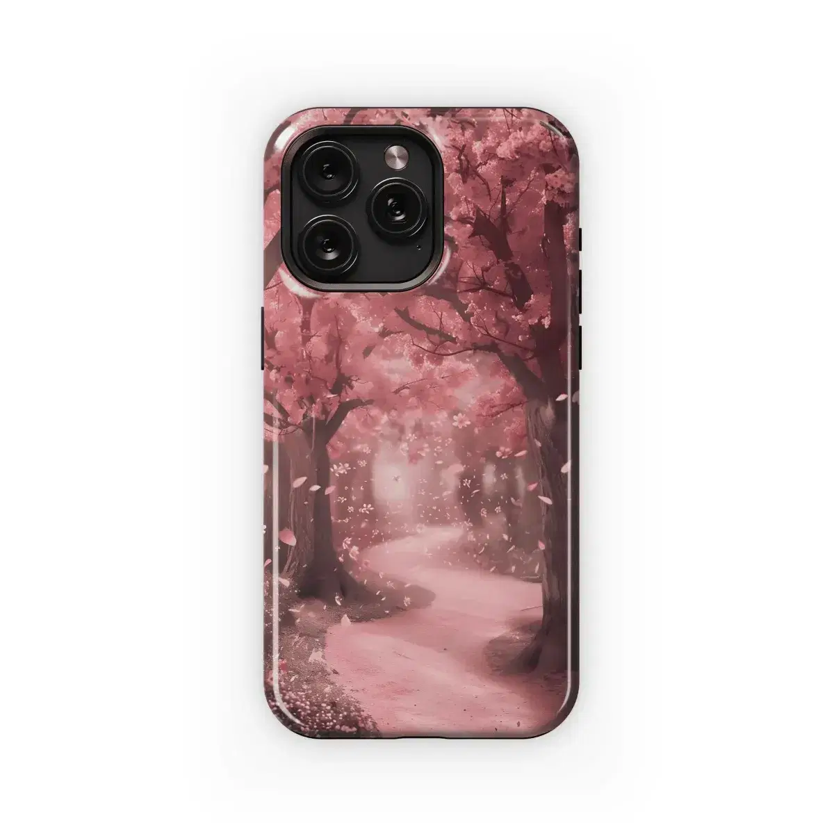 Pink Blossom Path
 Phone Case iPhone Samsung Cover Pixel 4649 - Image 1