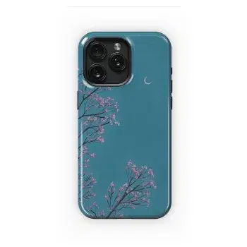 Pink Blossoms Night Sky
 Phone Case iPhone Samsung Cover Pixel 4398 - Image 1