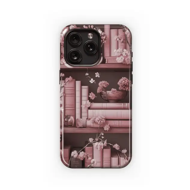 Pink Bookcase Bloom
 Phone Case iPhone Samsung Cover Pixel 4620