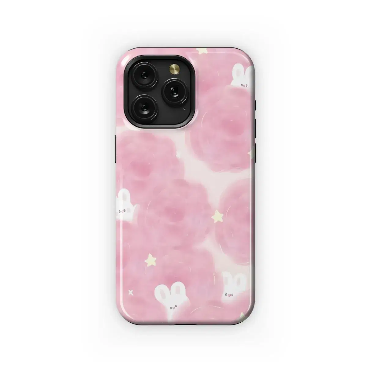 Pink Bunny Clouds Phone Case iPhone Samsung Cover Pixel 4713 - Image 1