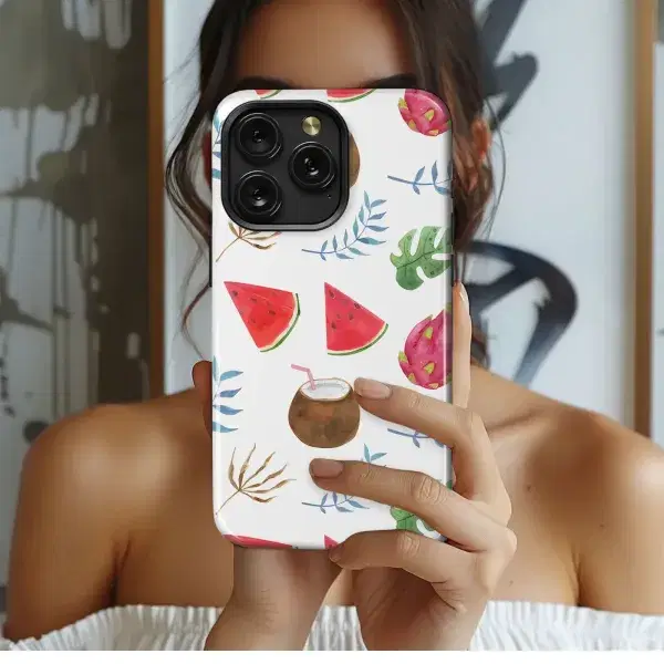 Pink Cherry Blossom Pattern Phone Case iPhone Samsung Cover Pixel 5283 - Image 1