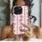 Pink Chrysanthemum Vintage Floral Stripe Phone Case Cover for iPhone 17 Pro Max 16 15 Plus 14 13 Mini Samsung S25 S24 Google Pixel 10 9 8804 - Image 2