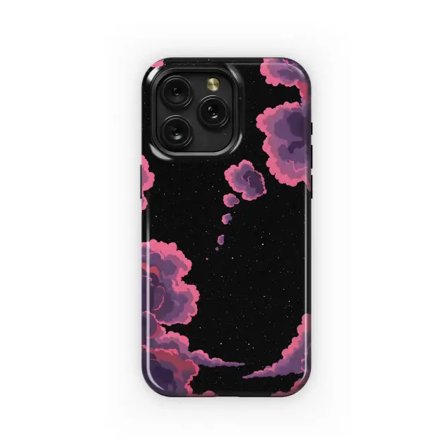 Pink Clouds Night Sky
 Phone Case iPhone Samsung Cover Pixel 6014