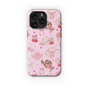 Pink Coquette Cowgirl Phone Case iPhone Samsung Cover Pixel 1693 - Image 1