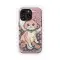 Pink Flower Cat Moon Phone Case iPhone Samsung Cover Pixel 3644 - Image 1