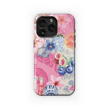 Pink Paradise Prints Phone Case iPhone Samsung Cover Pixel 4578 - Image 1