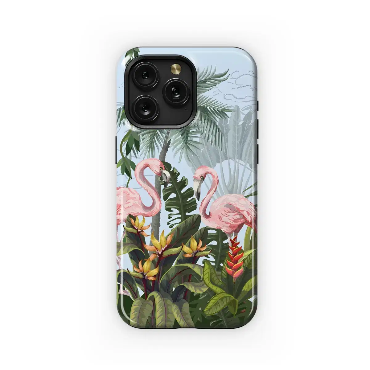 Pink Pelican Nature Jungle Phone Case iPhone Samsung Cover Pixel 1992 - Image 1