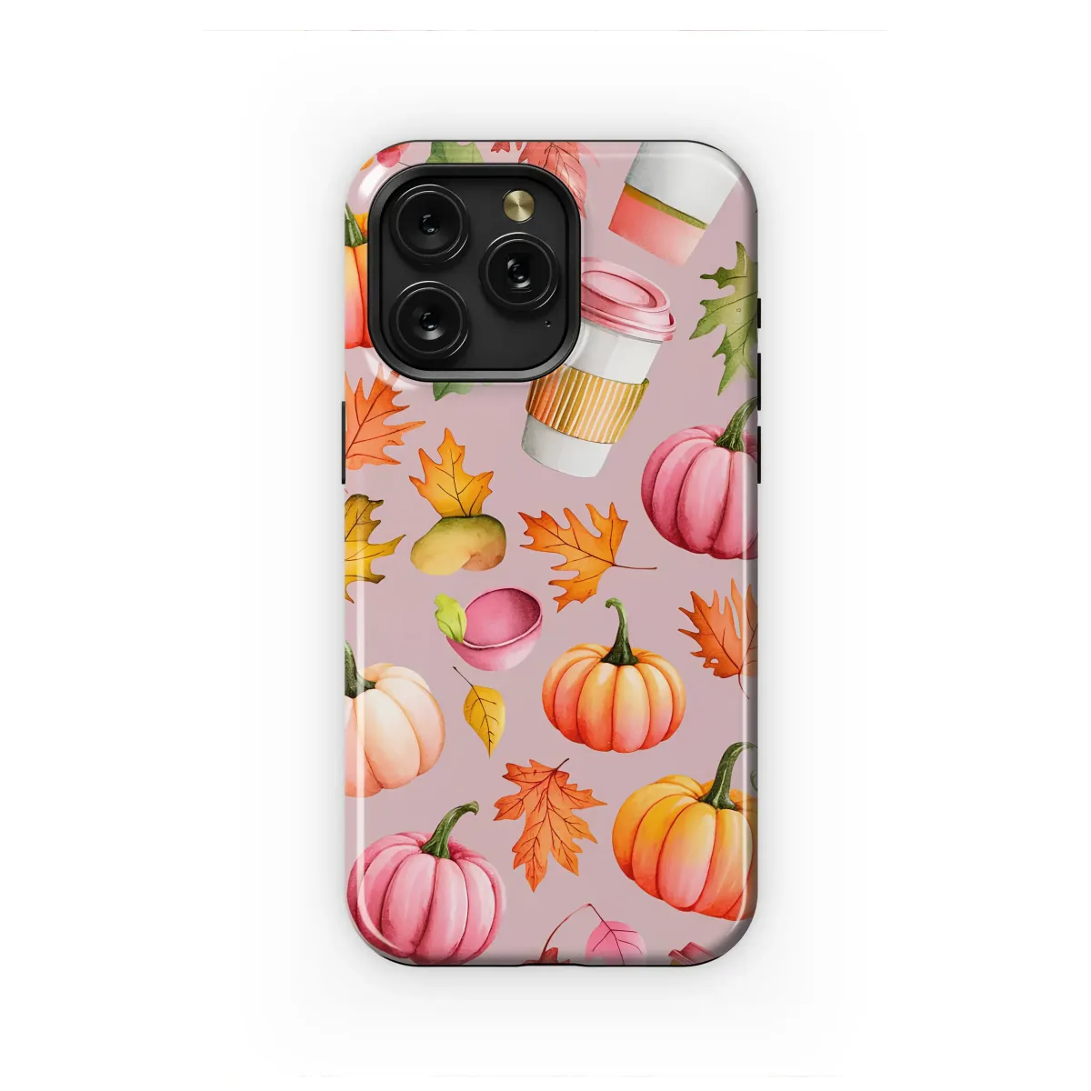 Pink Pumpkin Spice Dreams Phone Case iPhone Samsung Cover Pixel 6733 - Image 1