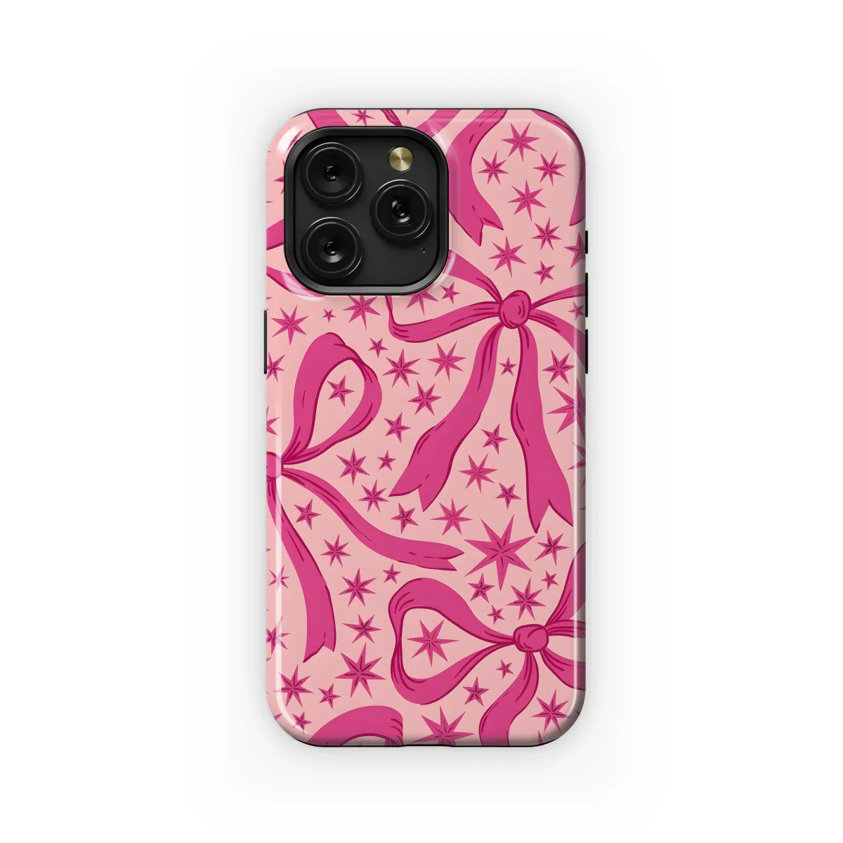 Pink Ribbons Tied with Starlight Phone Case iPhone Samsung Cover Pixel 6335 - Image 1