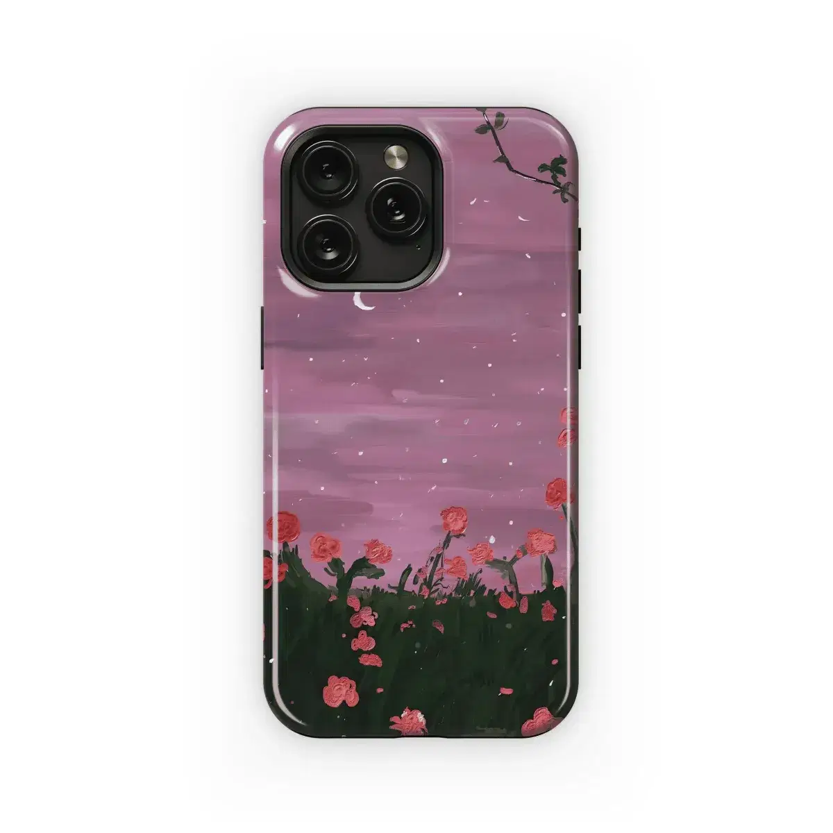 Pink Roses Night Sky
 Phone Case iPhone Samsung Cover Pixel 4573 - Image 1