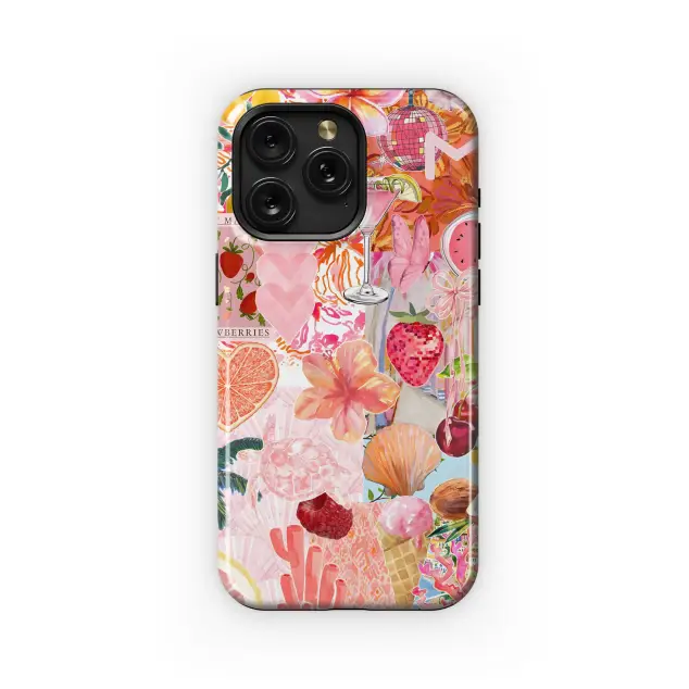 Pink Summer Phone Case iPhone Samsung Cover Pixel 3976