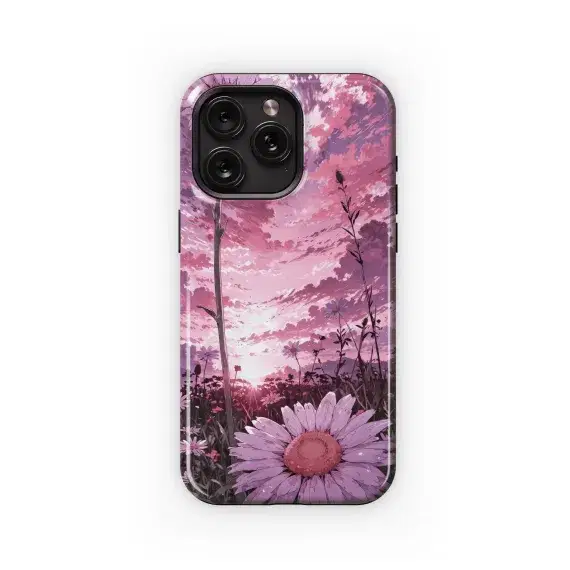 Pink Sunset Daisies
 Phone Case iPhone Samsung Cover Pixel 4516 - Image 1