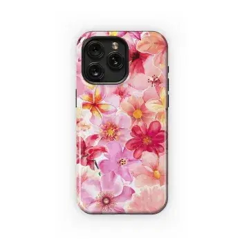 Pink Watercolor Blooms
 Phone Case iPhone Samsung Cover Pixel 4570 - Image 1