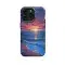 Pixel Art Beach Lovely Sunset Phone Case iPhone Samsung Cover Pixel 1656 - Image 1