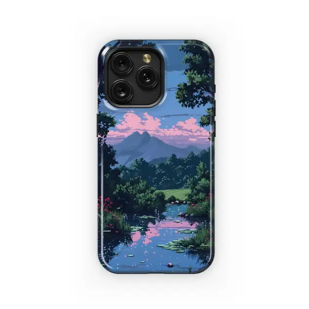 Pixel Lake Serenity
 Phone Case iPhone Samsung Cover Pixel 5552