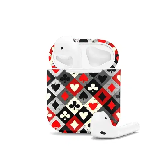 Playing Card Suit AirPods Case AirPods Pro AirPods Pro 2 AirPods 3 AirPods 2 Glossy 1435 - Image 1