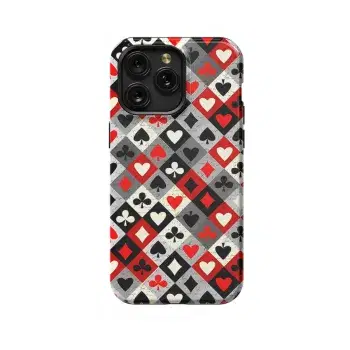 Playing Card Suit Phone Case iPhone Samsung Cover Pixel 1435 - Image 1