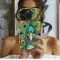 Pointillism Peacock Phone Case iPhone Samsung Cover Pixel 3674 - Image 2