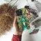 Pointillism Peacock Phone Case iPhone Samsung Cover Pixel 3674 - Image 4