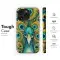 Pointillism Peacock Phone Case iPhone Samsung Cover Pixel 3674 - Image 6