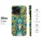 Pointillism Peacock Phone Case iPhone Samsung Cover Pixel 3674 - Image 7