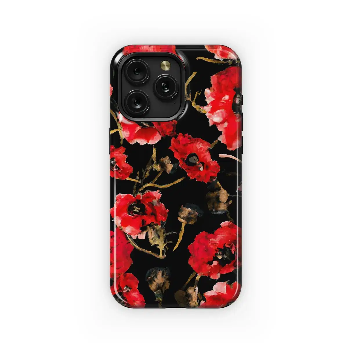 Poppies Painting Abstract Phone Case iPhone Samsung Cover Pixel 3594 - Image 1
