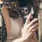 Portrait Black Hair Girl with Grey White Cat Animal Phone Case iPhone Samsung Cover Pixel 1778 - Image 5