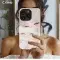 Portrait Blonde Girl with White Cat Animal Phone Case iPhone Samsung Cover Pixel 1777 - Image 2