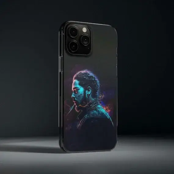 Post Malone Smoking Villain Art Phone Case Cover For - Image 1
