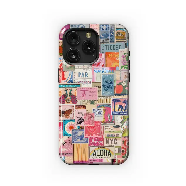 Postage Stamps Phone Case iPhone Samsung Cover Pixel 3973
